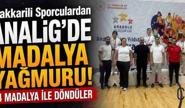 ANALİG'de Hakkâri Rüzgârı: 4 Madalya ile Döndüler