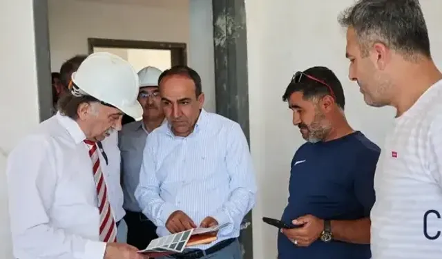 Rektör Gençcelep, Çölemerik Meslek Yüksekokulu İnşaatında İncelemelerde Bulundu
