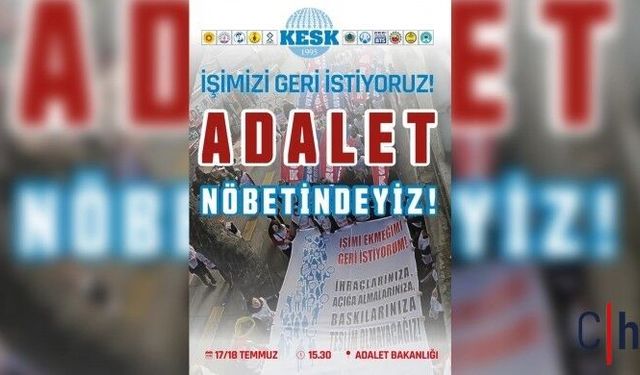 KESK'ten KHK İhraçları İçin Ankara'da Nöbet Eylemi