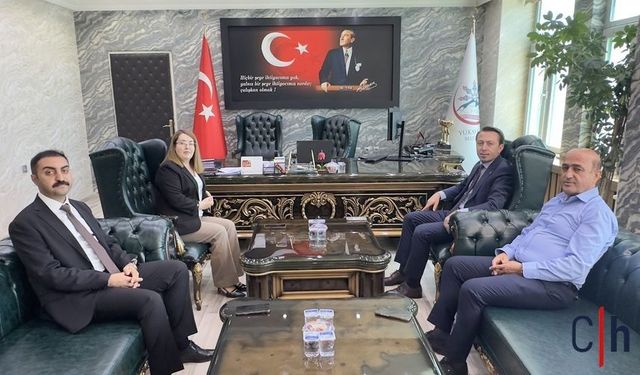Yüksekova Kaymakamı Volkan Hülür'den Belediyeye Ziyaret