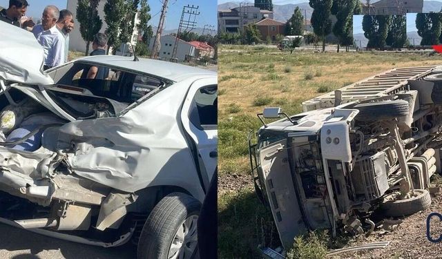 Yüksekova Çevre Yolunda Feci Kaza: Kamyon Devrildi, 5 Yaralı