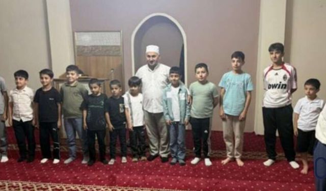 Müftü Okuş, Yaz Kur’an Kursu Öğrencileriyle Sabah Namazında Buluştu