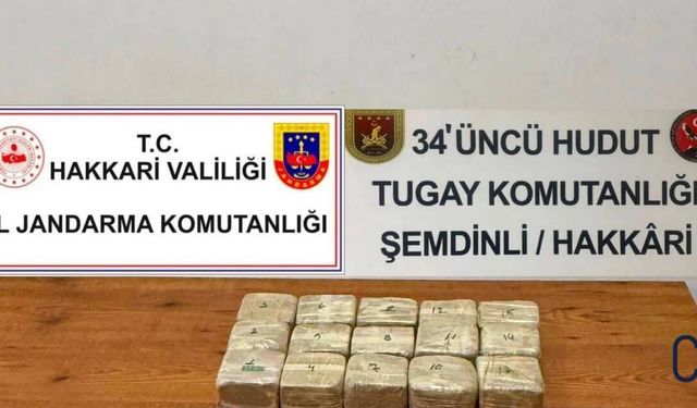 İran Sınırında 7 Kilo 720 Gram Eroin Ele Geçirildi