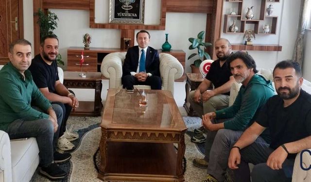 Yüksekova’da Kaymakam Hülür’e Hayırlı Olsun Ziyareti