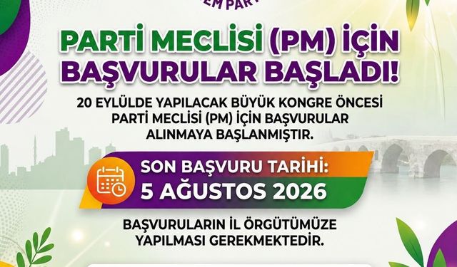 DEM Parti Hakkâri’de Parti Meclisi Başvurularını Başlattı