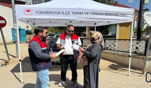Yüksekova’da Çiftçilere güvenilir gıda ve anız yangını uyarısı