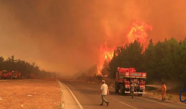 Antalya'da orman yangını: 254 ev tahliye edildi
