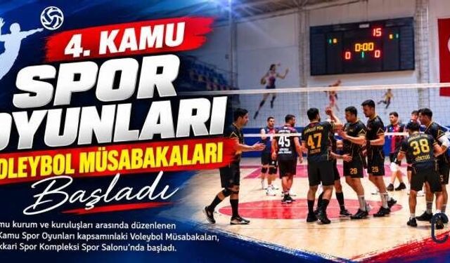 Hakkari’de Kurumlar Arası 4. Kamu Spor Oyunları başladı