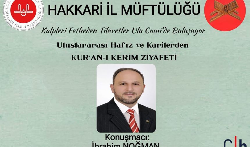 Hakkari’de Kur’an-ı Kerim Ziyafetine Davet