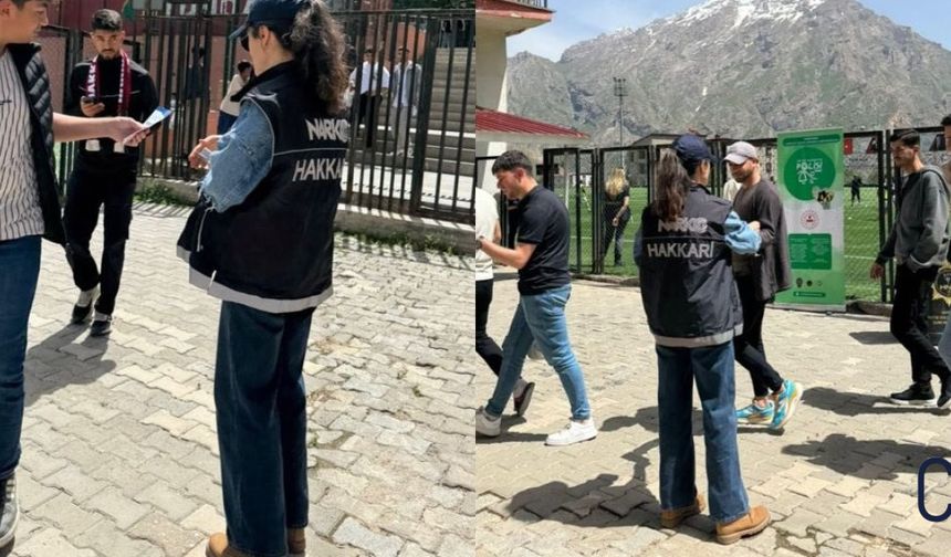 Hakkari'de Uyuşturucuyla Mücadele Tribünlere Taşındı
