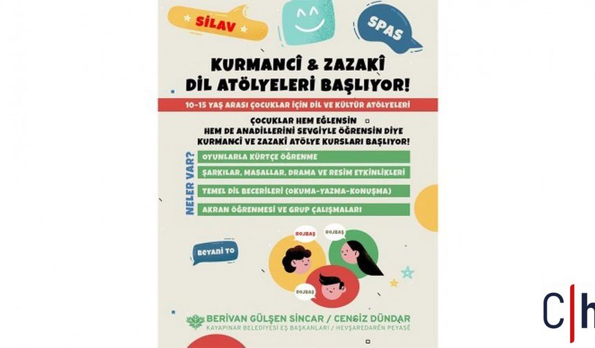 Çocuklar ve Yetişkinler İçin Kürtçe Dil Kursları Başlıyor