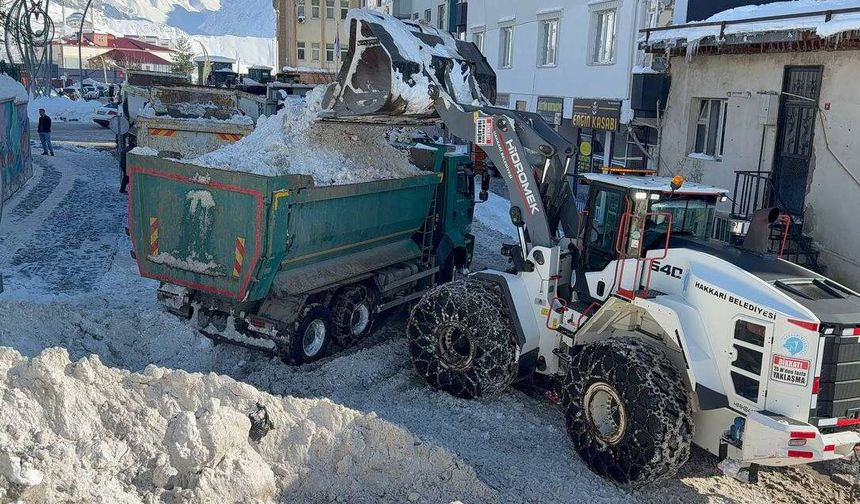 Hakkari’de Kar Seferberliği: 20 Bin Ton Kar Kent Dışına Taşındı