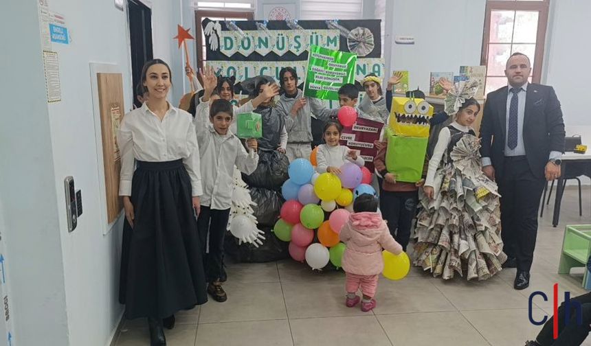 Atıktan Sanata Renkli Buluşma: Çocuklar Geri Dönüşümle Hem Öğrendi Hem Eğlendi