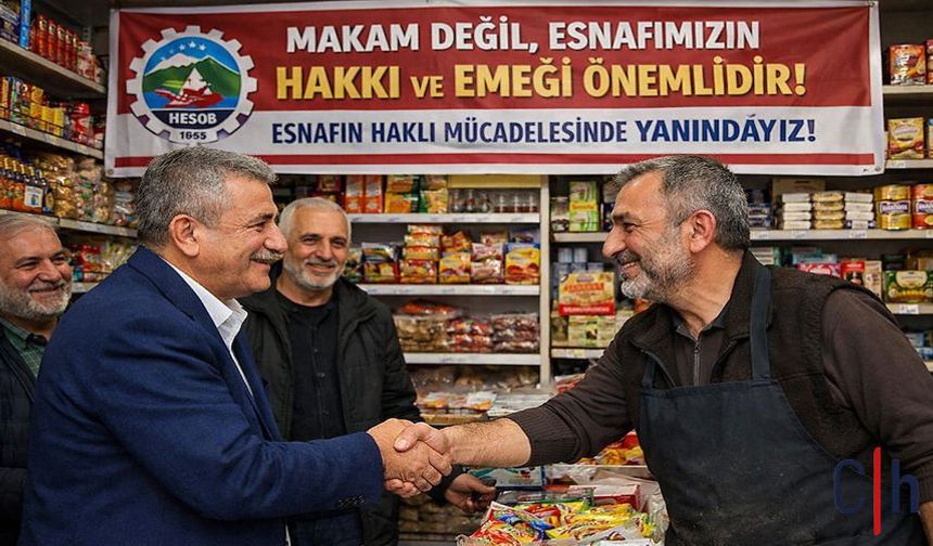 HESOB Başkanı Tekin: “Makam Değil, Esnafımızın Hakkı ve Emeği Önemlidir”