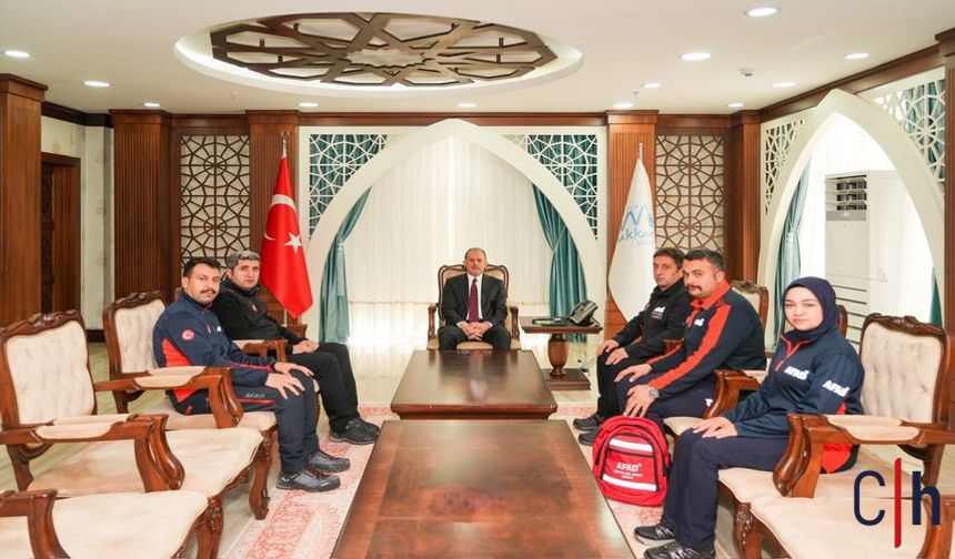 Deprem Haftası’nda AFAD’dan Vali Taşyapan’a Ziyaret