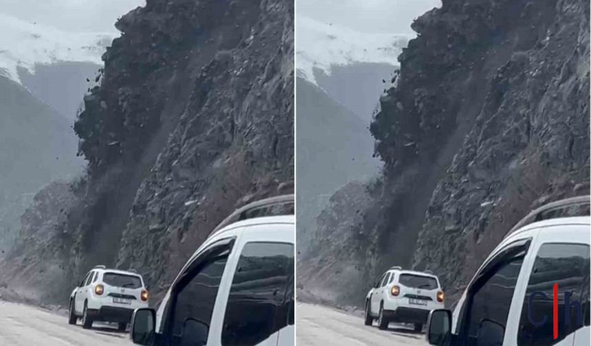Yüksekova-Van Yolunda Heyelan: Kara Yolu Ulaşıma Kapandı