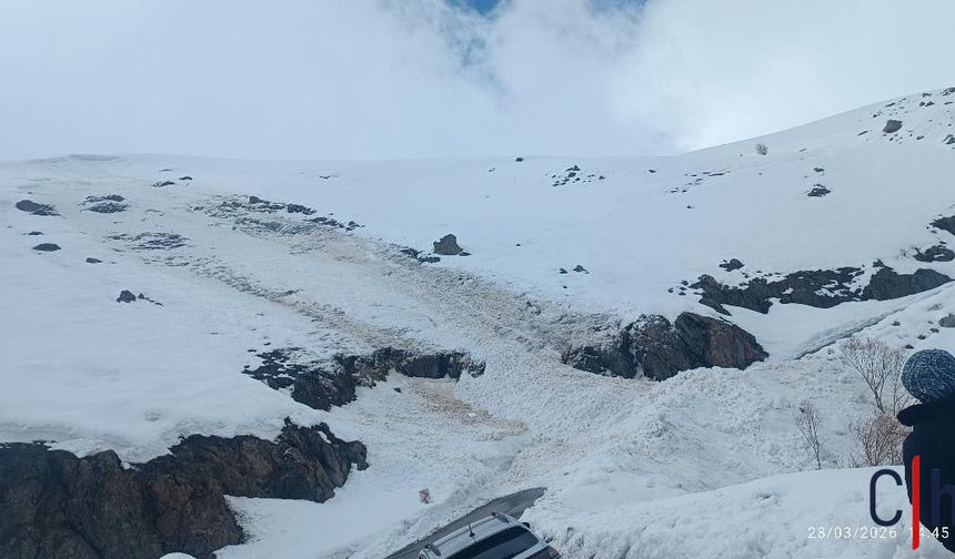 Hakkari Kayak Merkezi Yoluna Çığ Düştü: Yol Yeniden Ulaşıma Açıldı