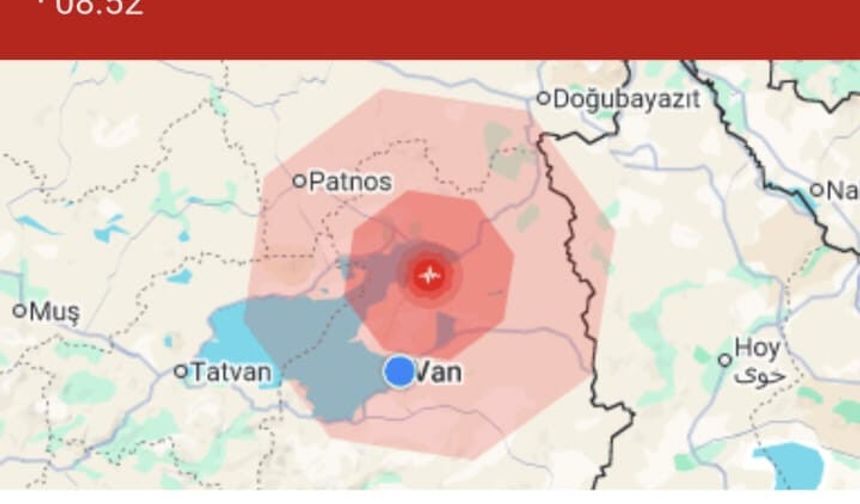 Van Tuşba’da 5.2’lik Deprem