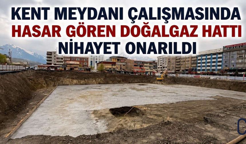 Hakkâri’de Hasar Gören Doğalgaz Hattı Yeniden Hizmete Açıldı