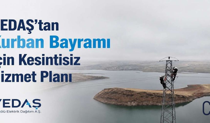 VEDAŞ Bayramda Kesintisiz Enerji İçin 7/24 Görev Başında
