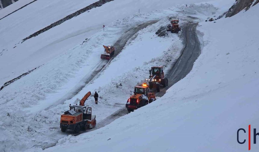 Bahçesaray Yolu Kar Esaretinden Kurtuldu!