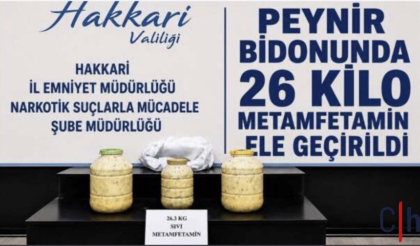 Yüksekova’da Narkotik Operasyonu: 26 Kilo Sıvı Metamfetamin Ele Geçirildi