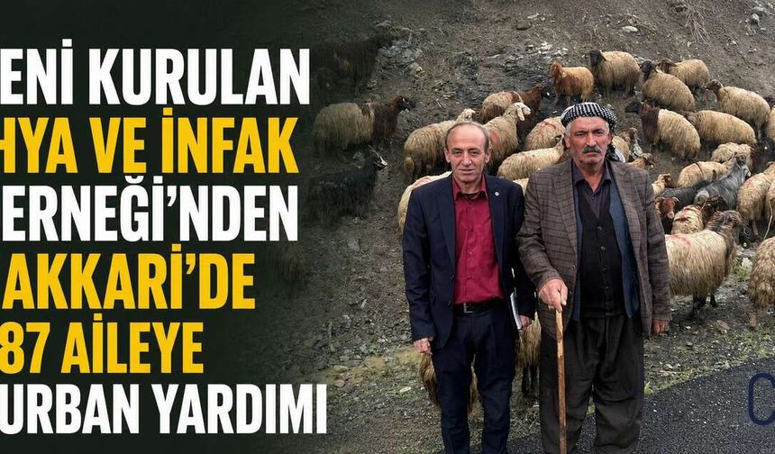 Hakkari’de İhya ve İnfak Derneği’nden Bayramda Anlamlı Yardım