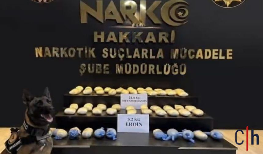 Hakkari'de 27 Kilogram Uyuşturucu Ele Geçirildi