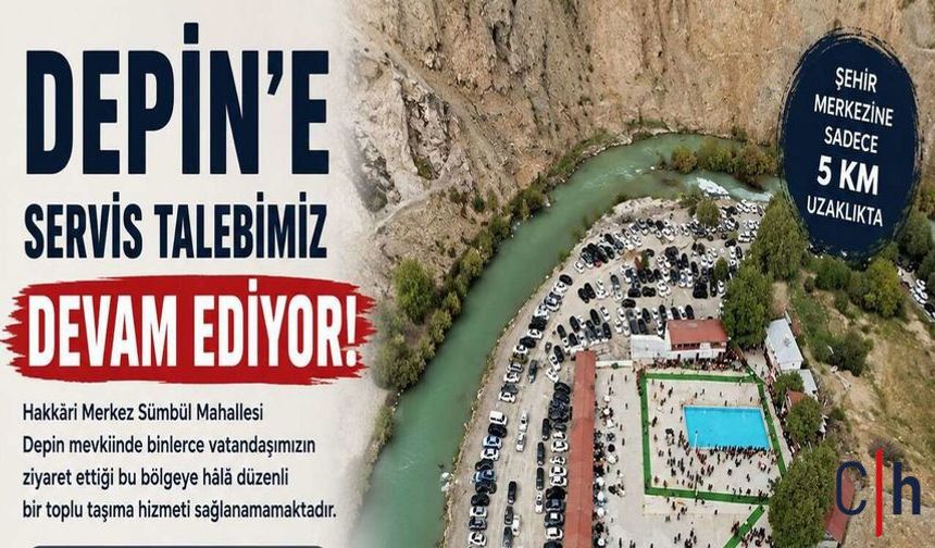 Hakkâri Depin Tatil Köyü Ulaşım Sorunu İçin Yetkililere Çağrı
