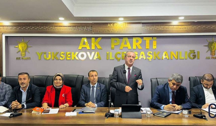 AK Parti Hakkâri Teşkilatı Yüksekova’da Haziran Ayı Danışma Meclisinde Buluştu