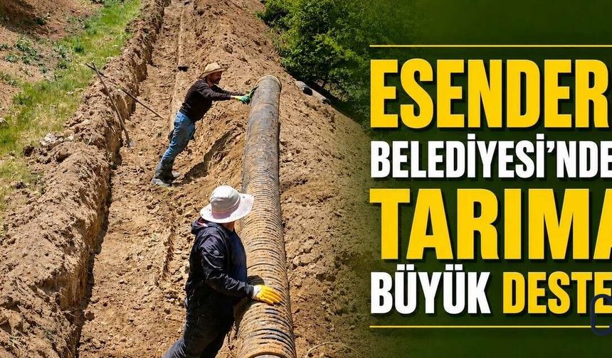 Esendere’de Sulama Kanalları Yeniden Açıldı: Tarım Arazileri Suya Kavuştu