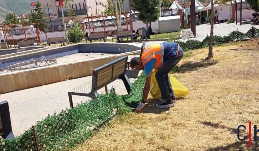 Hakkâri’de Parklar Yenileniyor: Kent Park’ta Kapsamlı Bakım Çalışması