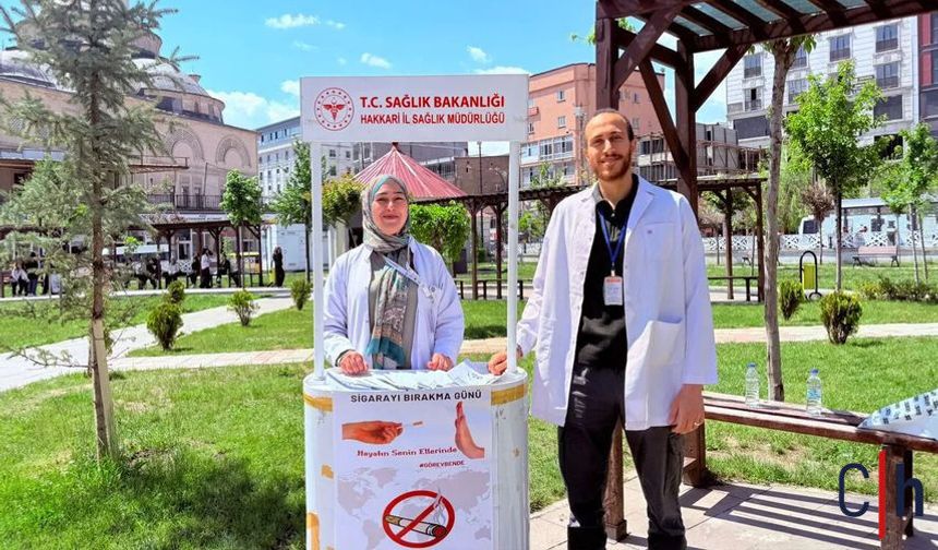 Yüksekova’da Dünya Tütünsüz Günü İçin Farkındalık Standı Kuruldu