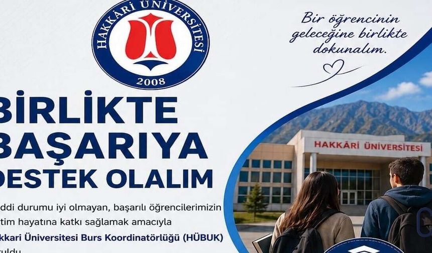 Hakkâri Üniversitesi'nden Başarılı Öğrenciler İçin Burs Desteği