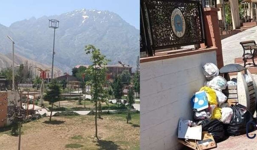 Hakkâri Belediyesi'nden Parklarda Temizlik Seferberliği