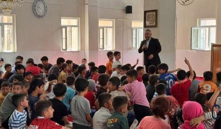 İl Müftüsü Okuş, Yaz Kur’an Kursu Öğrencileriyle Buluştu