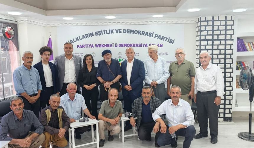 Yazar İhsan Çolemêrg’den DEM Parti Hakkâri İl Örgütü’ne Ziyaret