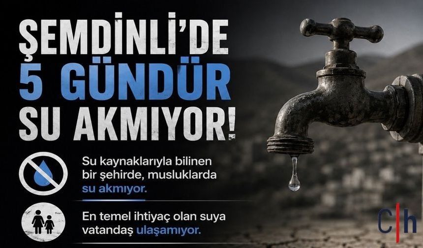 Başkan Tekin'den Şemdinli'deki Su Kesintilerine Tepki