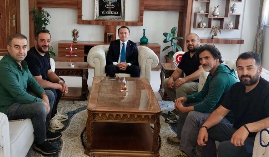Yüksekova’da Kaymakam Hülür’e Hayırlı Olsun Ziyareti