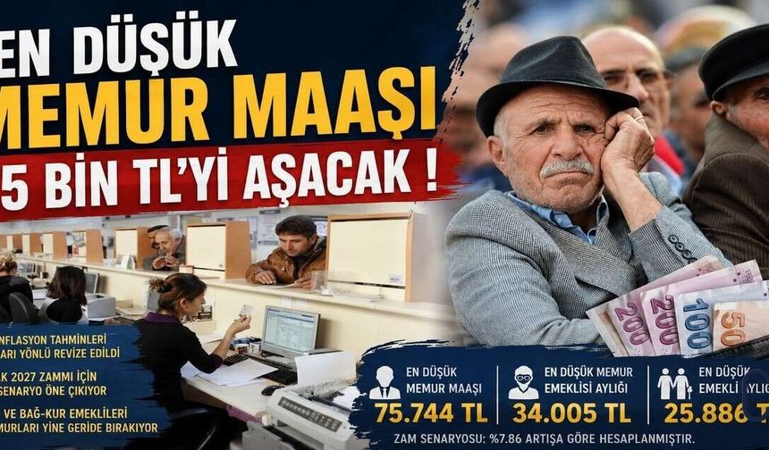 En Düşük Memur Maaşı 75 Bin TL’yi Aşacak !