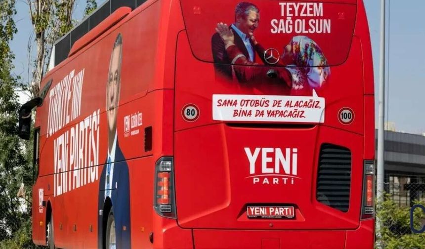 Yeni Parti’nin otobüsü hazır