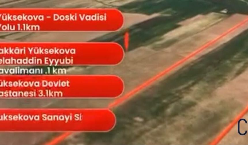 Yüksekova’da Havalimanı Yakınında 177 Bin Metrekarelik Arazi Satışa Çıkarıldı