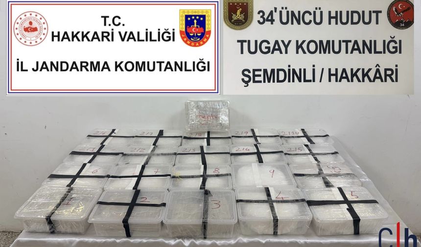 Şemdinli’de operasyon: Metamfetamin ve binlerce hap ele geçirildi