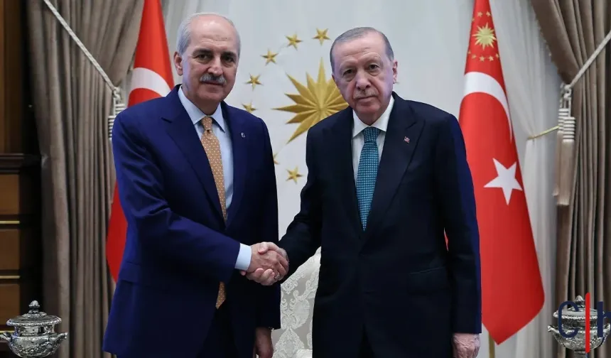 Cumhurbaşkanı Erdoğan, Meclis Başkanı Kurtulmuş ile görüştü