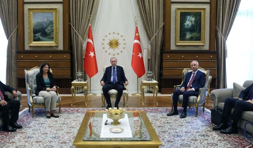 DEM Parti İmralı Heyeti Erdoğan’la Görüştü