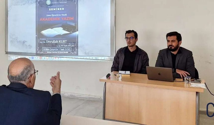 Hakkari Üniversitesi’nde Akademik yazım semineri düzenlendi