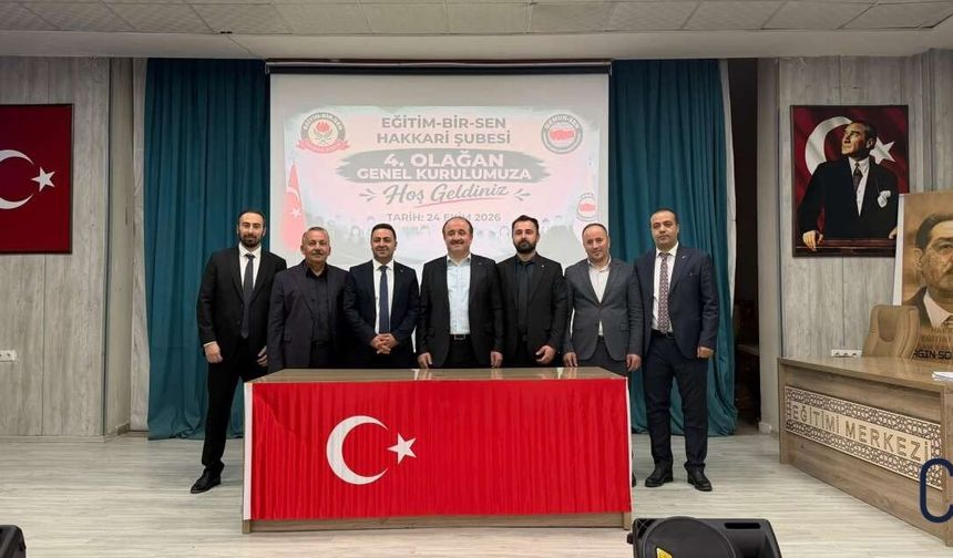 Eğitim-Bir-Sen Hakkâri Şubesi 4. Olağan Kongresi Gerçekleştirildi