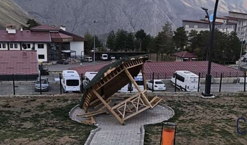 Hakkari’de yeni yapılan kamelyaya zarar verdiler