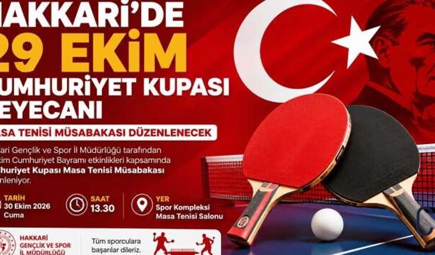 Hakkari’de 29 Ekim Cumhuriyet Kupası heyecanı