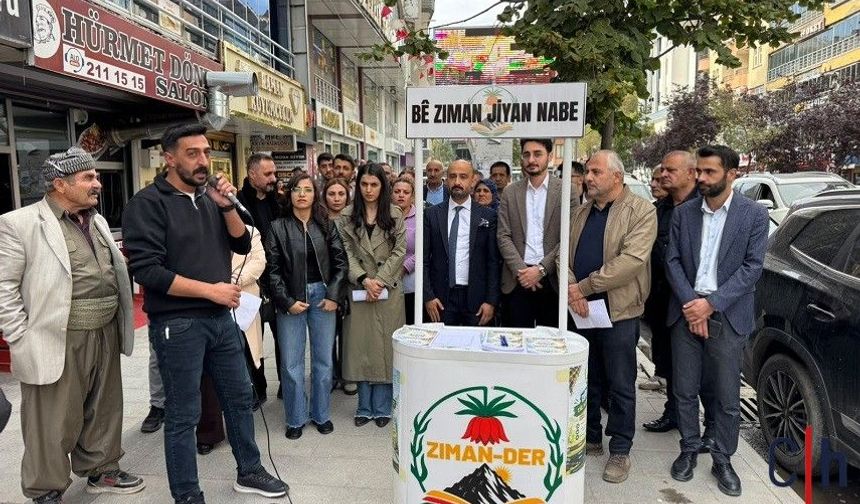 Hakkâri’de Kürtçe Dil Eğitimi İçin Bildiri ve Afiş Dağıtıldı